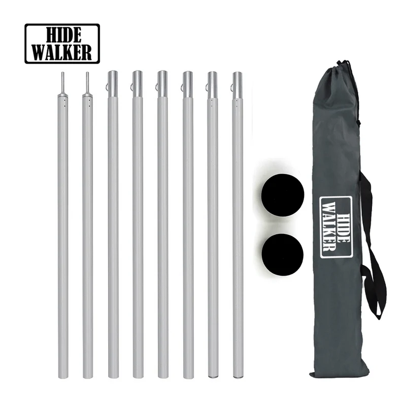 Barres de support de tente en aluminium réglables avec sac de rangement "HideWalker"