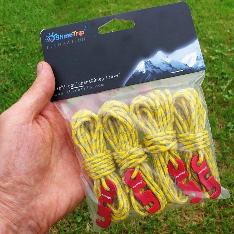 Corde à vent réfléchissante 4x4m 3mm "HONEVER - ShineTrip"