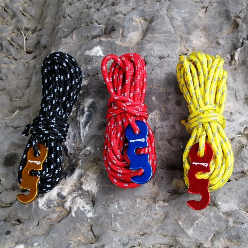 Corde à vent réfléchissante 4x4m 3mm "HONEVER - ShineTrip"