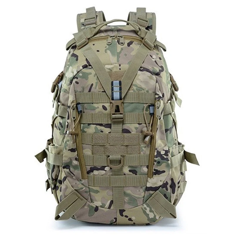 Sac à dos militaire tactique avec bandes réfléchissantes 40L "Scione - Backapcak outdoor"
