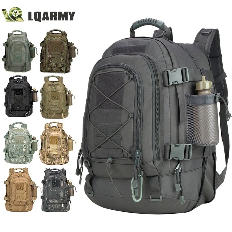 Sac à dos militaire tactique 60L avec passant MOLLE "LQArmy - LQ Tactical series"