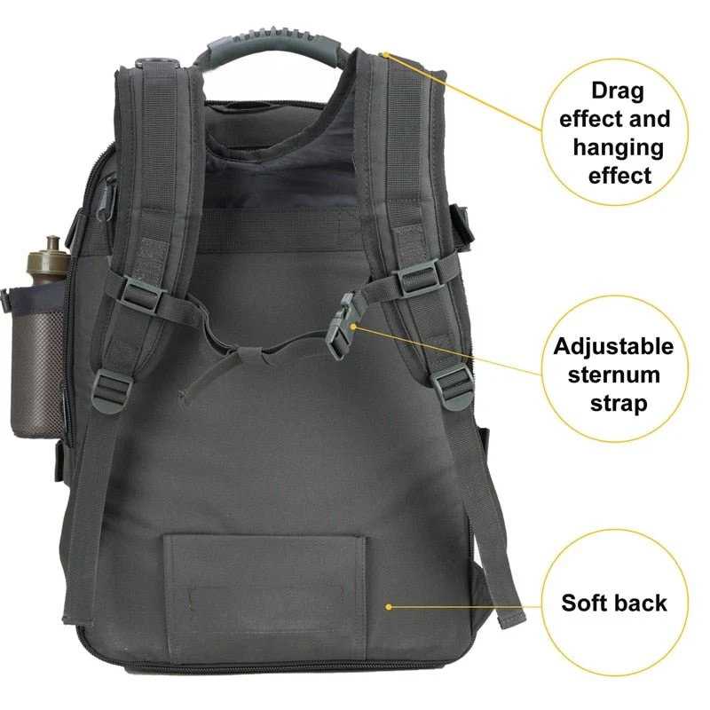 Sac à dos militaire tactique 60L avec passant MOLLE "LQArmy - LQ Tactical series"