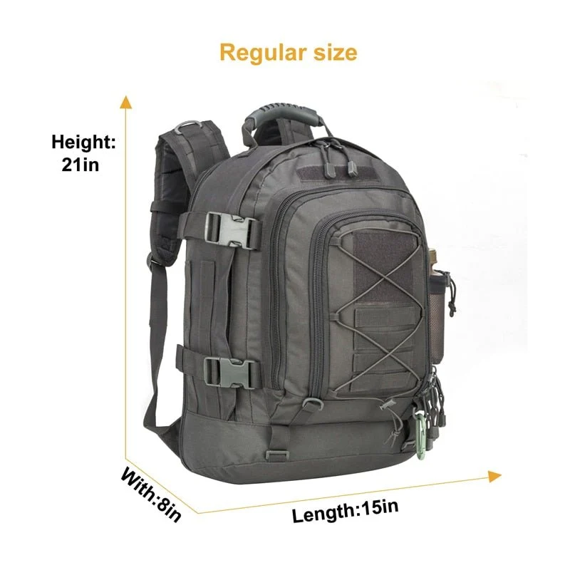 Sac à dos militaire tactique 60L avec passant MOLLE "LQArmy - LQ Tactical series"