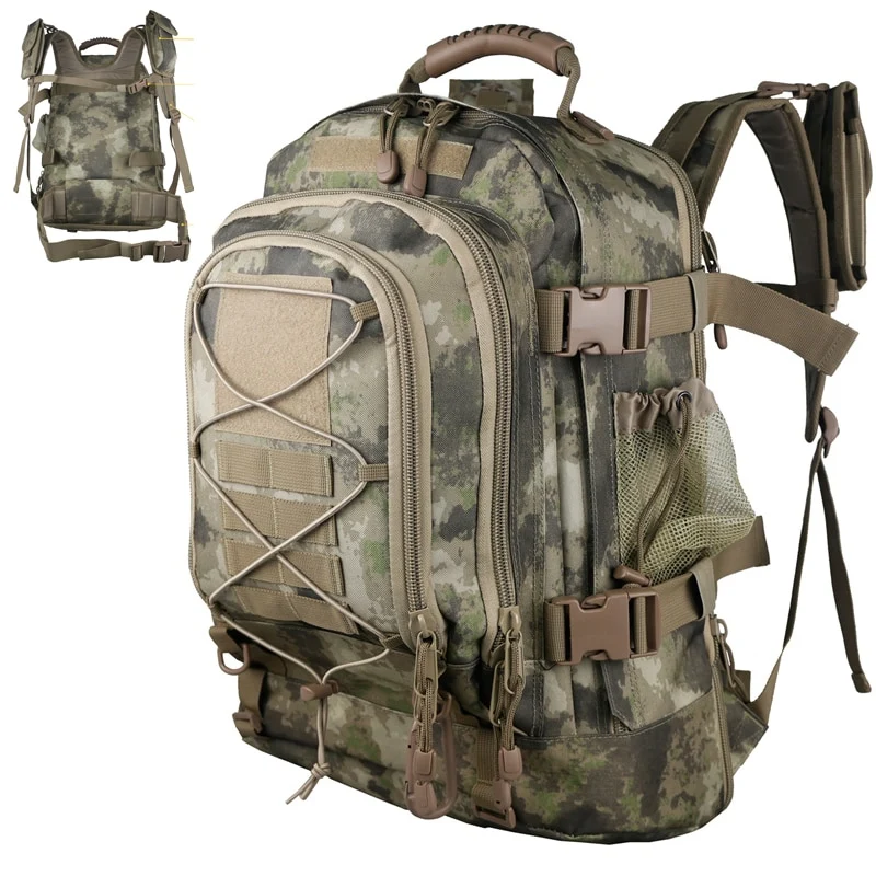 Sac à dos militaire tactique 60L avec passant MOLLE "LQArmy - LQ Tactical series"