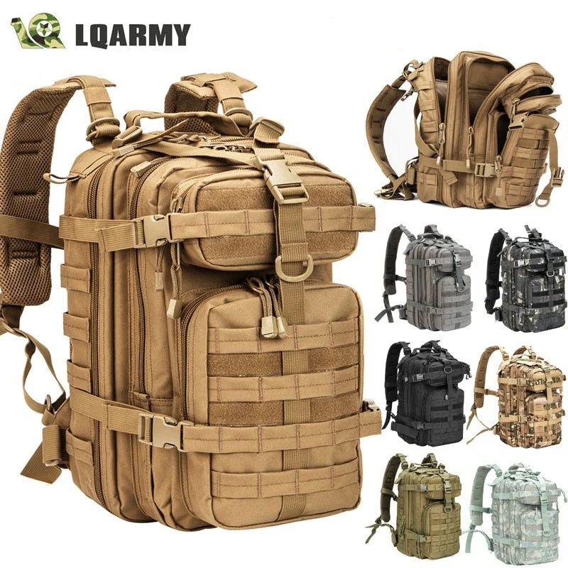 Sac à dos tactique en Nylon 1000D 30L "LQARMY - Tactical bagpack"