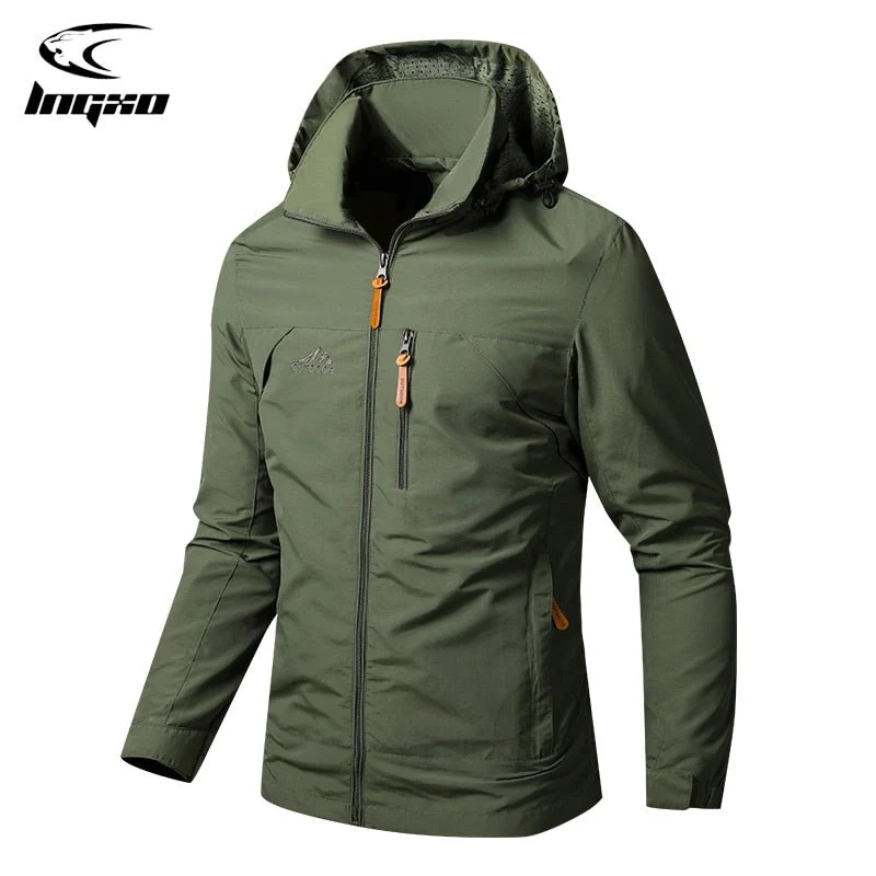 Veste de randonnée / trekking imperméable et respirante à capuche amovible "LNGXO – Outdoor"