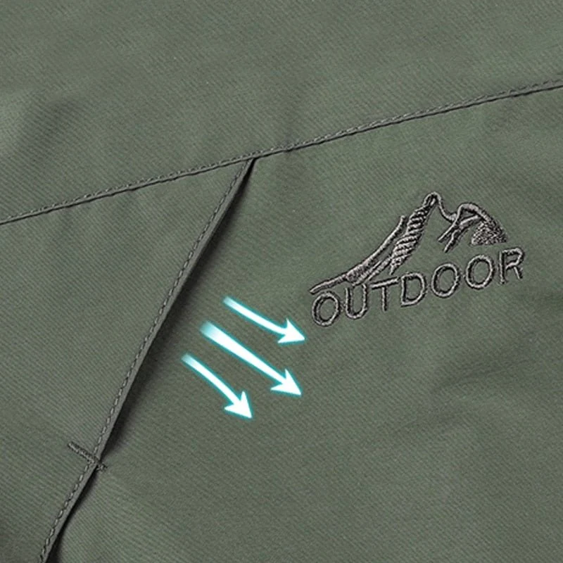 Veste de randonnée / trekking imperméable et respirante à capuche amovible "LNGXO – Outdoor"