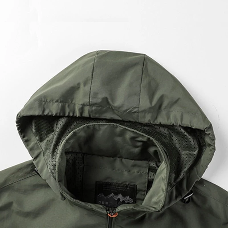 Veste de randonnée / trekking imperméable et respirante à capuche amovible "LNGXO – Outdoor"