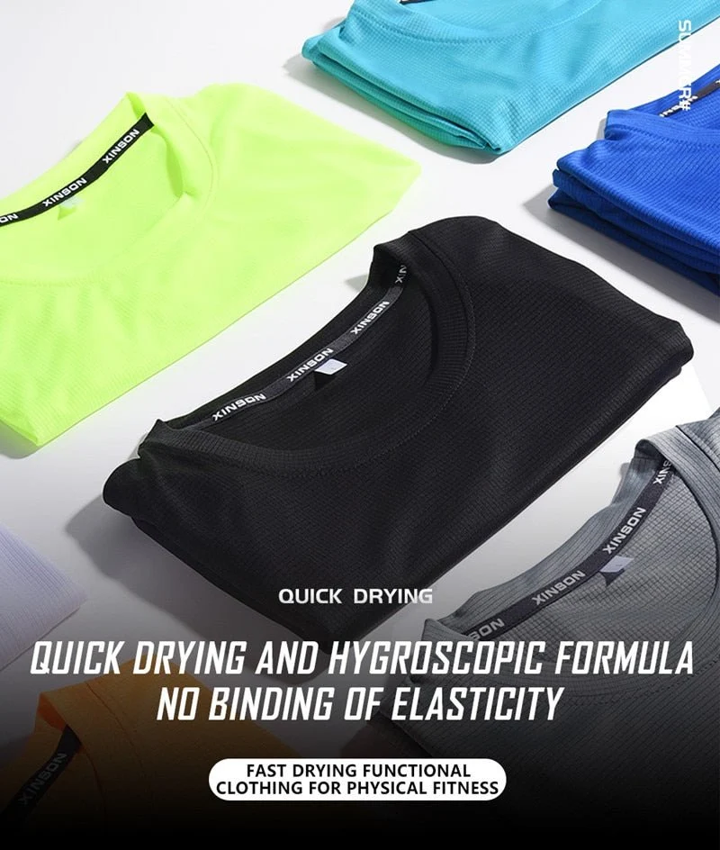 T-shirt en polyester à séchage rapide pour homme "GN Sports - Run"