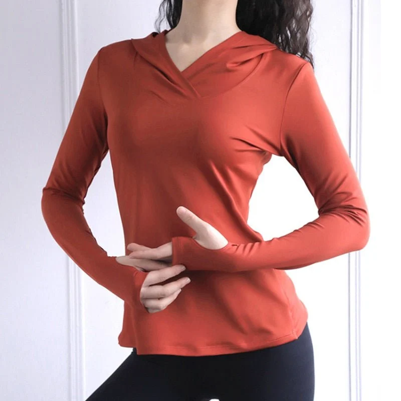 T-shirt à manches longues en maille respirante pour femme "Migarh - SD-K075"