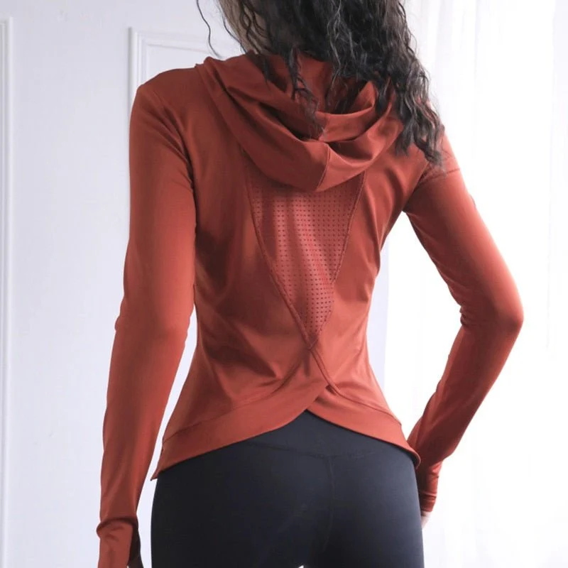 T-shirt à manches longues en maille respirante pour femme "Migarh - SD-K075"