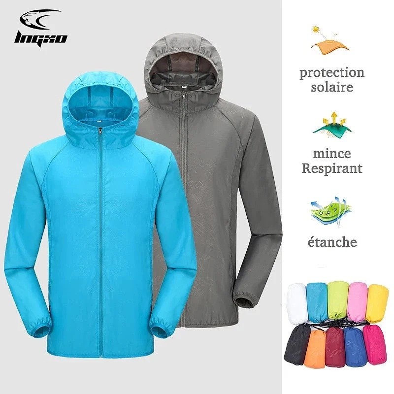 Veste coupe-vent hydrofuge ultraléger UPF50+ 120g "LNGXO - Ul-light Jacket"