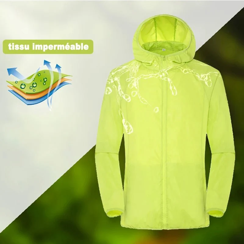 Veste coupe-vent hydrofuge ultraléger UPF50+ 120g "LNGXO - Ul-light Jacket"