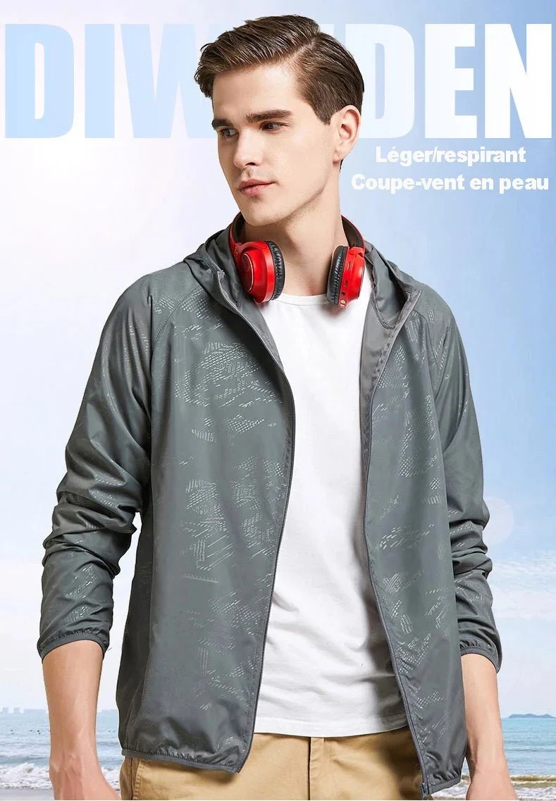 Veste coupe-vent hydrofuge ultraléger UPF50+ 120g "LNGXO - Ul-light Jacket"