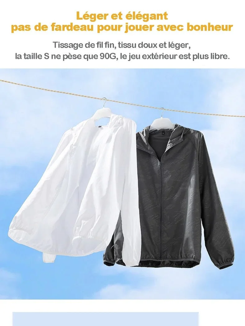 Veste coupe-vent hydrofuge ultraléger UPF50+ 120g "LNGXO - Ul-light Jacket"