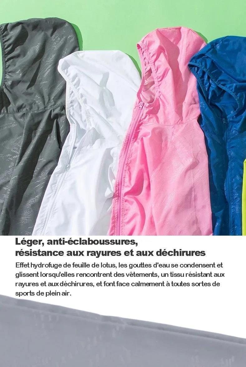 Veste coupe-vent hydrofuge ultraléger UPF50+ 120g "LNGXO - Ul-light Jacket"