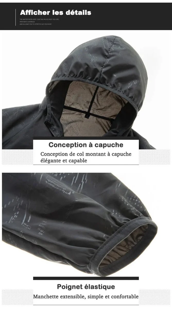 Veste coupe-vent hydrofuge ultraléger UPF50+ 120g "LNGXO - Ul-light Jacket"