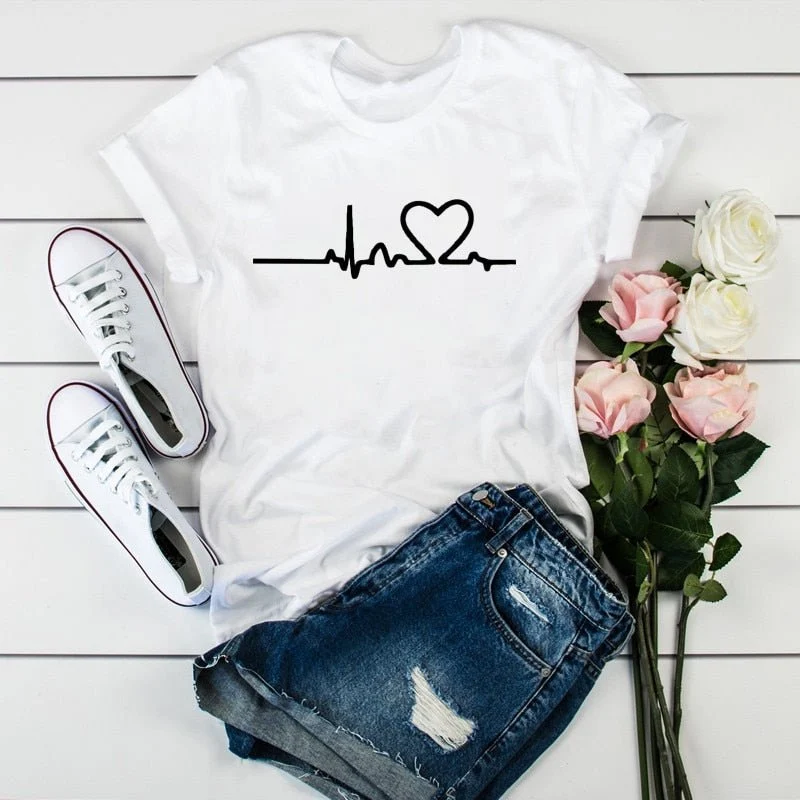 T-Shirt à manches courtes estival pour femme "RONWE - 90s"