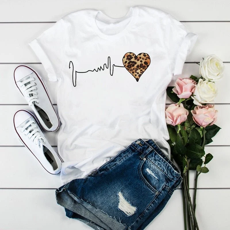 T-Shirt à manches courtes estival pour femme "RONWE - 90s"
