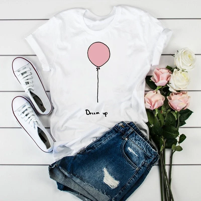 T-Shirt à manches courtes estival pour femme "RONWE - 90s"