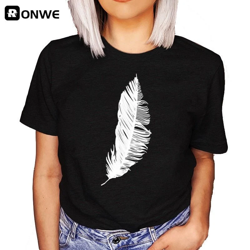 T-Shirt à manches courtes estival pour femme "RONWE - 90s"