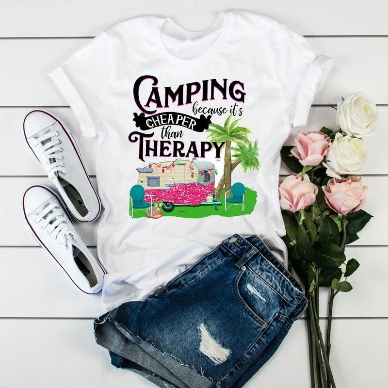 T-Shirt à manches courtes estival pour femme "RONWE - 90s"