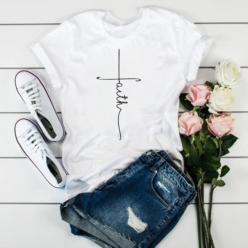 T-Shirt à manches courtes estival pour femme "RONWE - 90s"