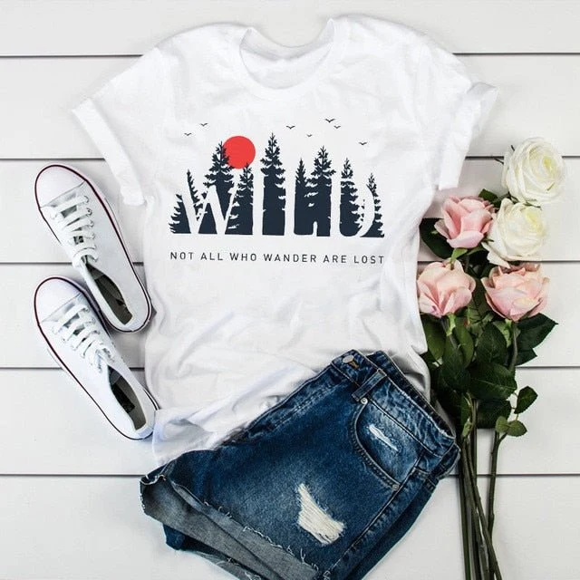 T-Shirt à manches courtes estival pour femme "RONWE - 90s"