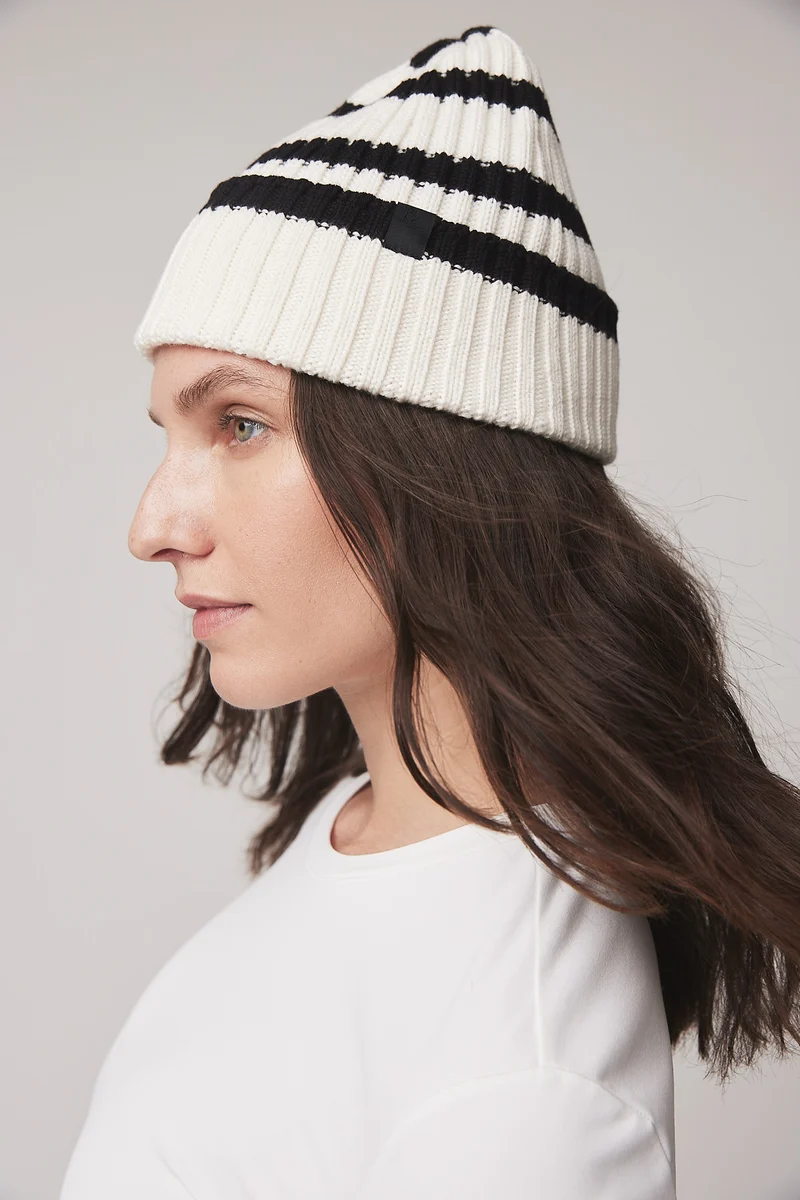 Striped Rib Beanie