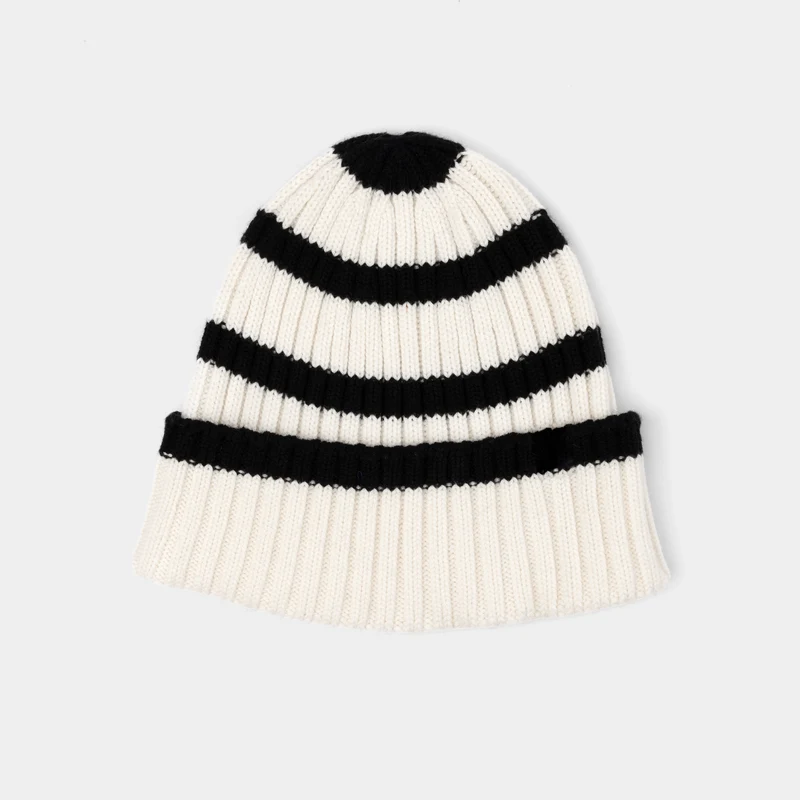 Striped Rib Beanie