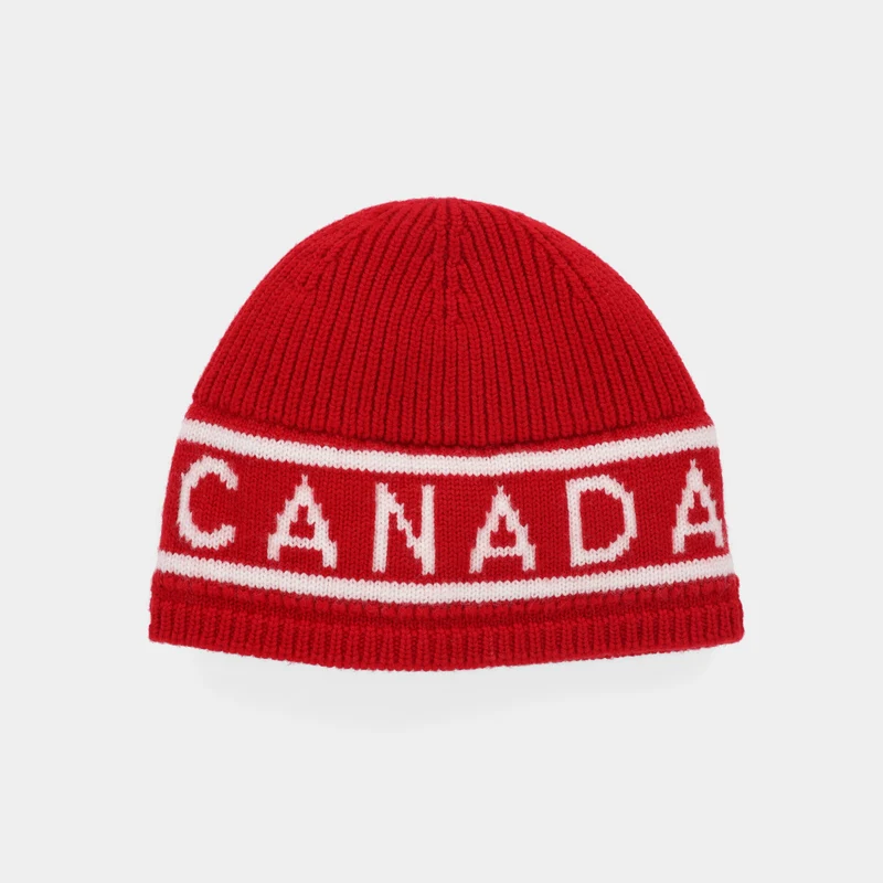 Canada Stripe Logo Jacquard Beanie