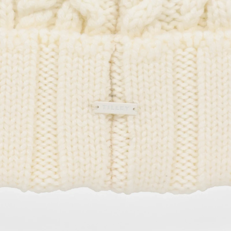 Pom Pom Cable Beanie