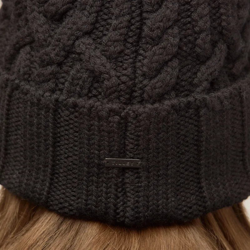 Pom Pom Cable Beanie
