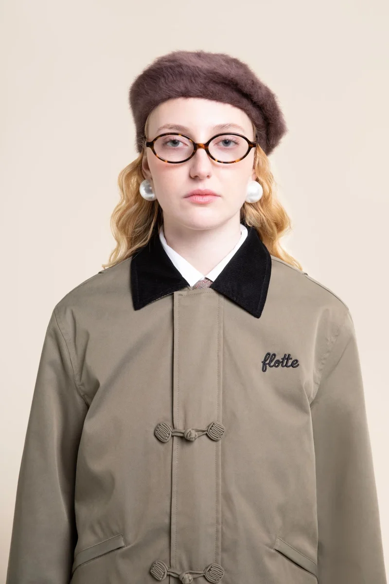 Carnot - Veste imperméable à brandebourgs