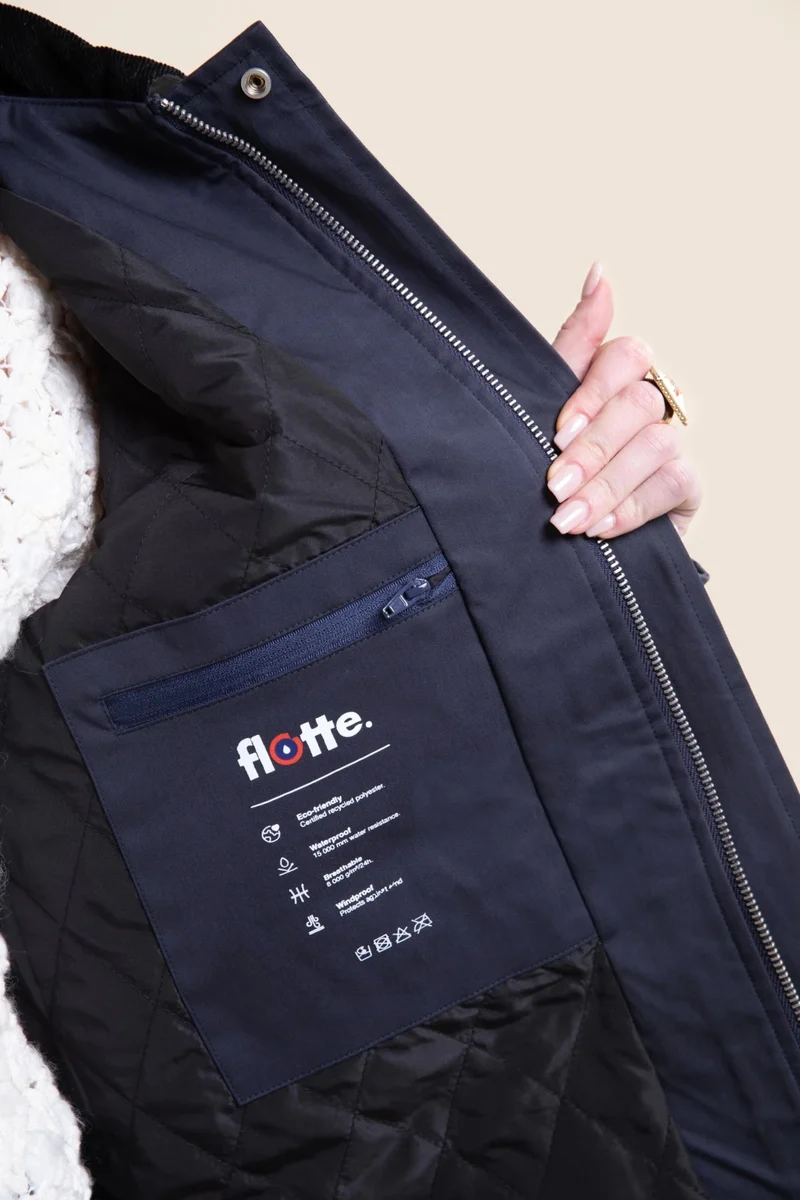 Carnot - Veste imperméable à brandebourgs