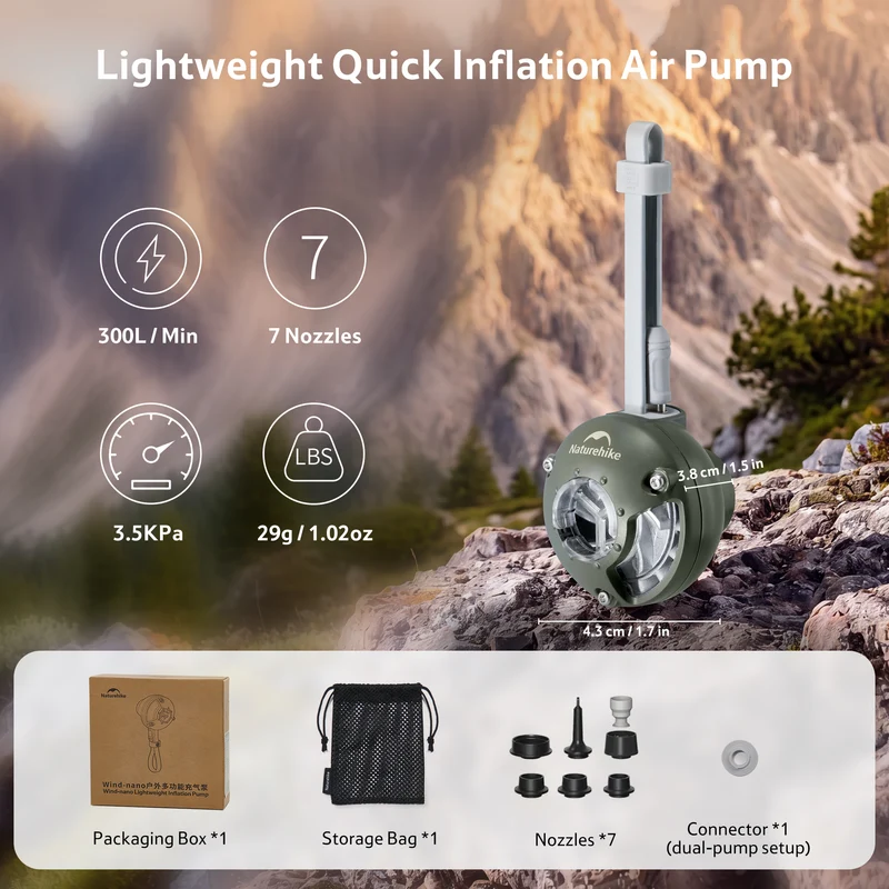 Wind-nano™ Ultralight Mini Air Pump
