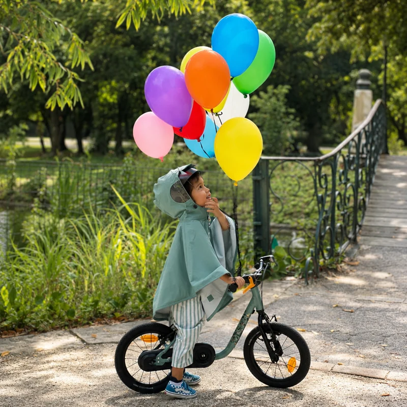 Cape de pluie enfant en polyester recyclé