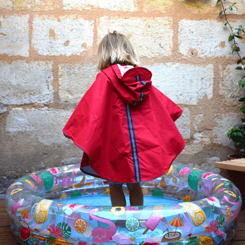 Cape de pluie enfant en polyester recyclé