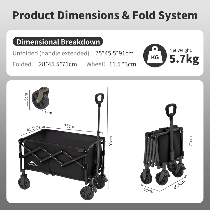 Lightweight Folding Camping Wagon
