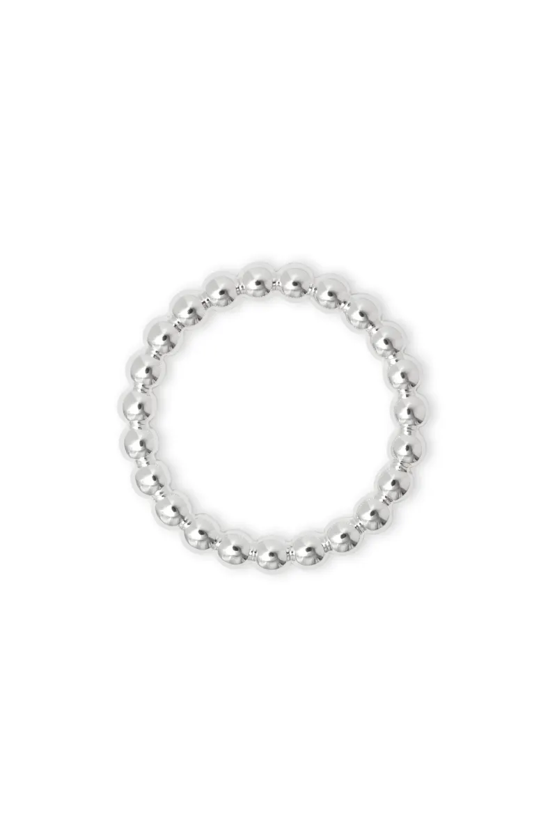 Bague 'Color Ball' Silver | LULU COPENHAGEN