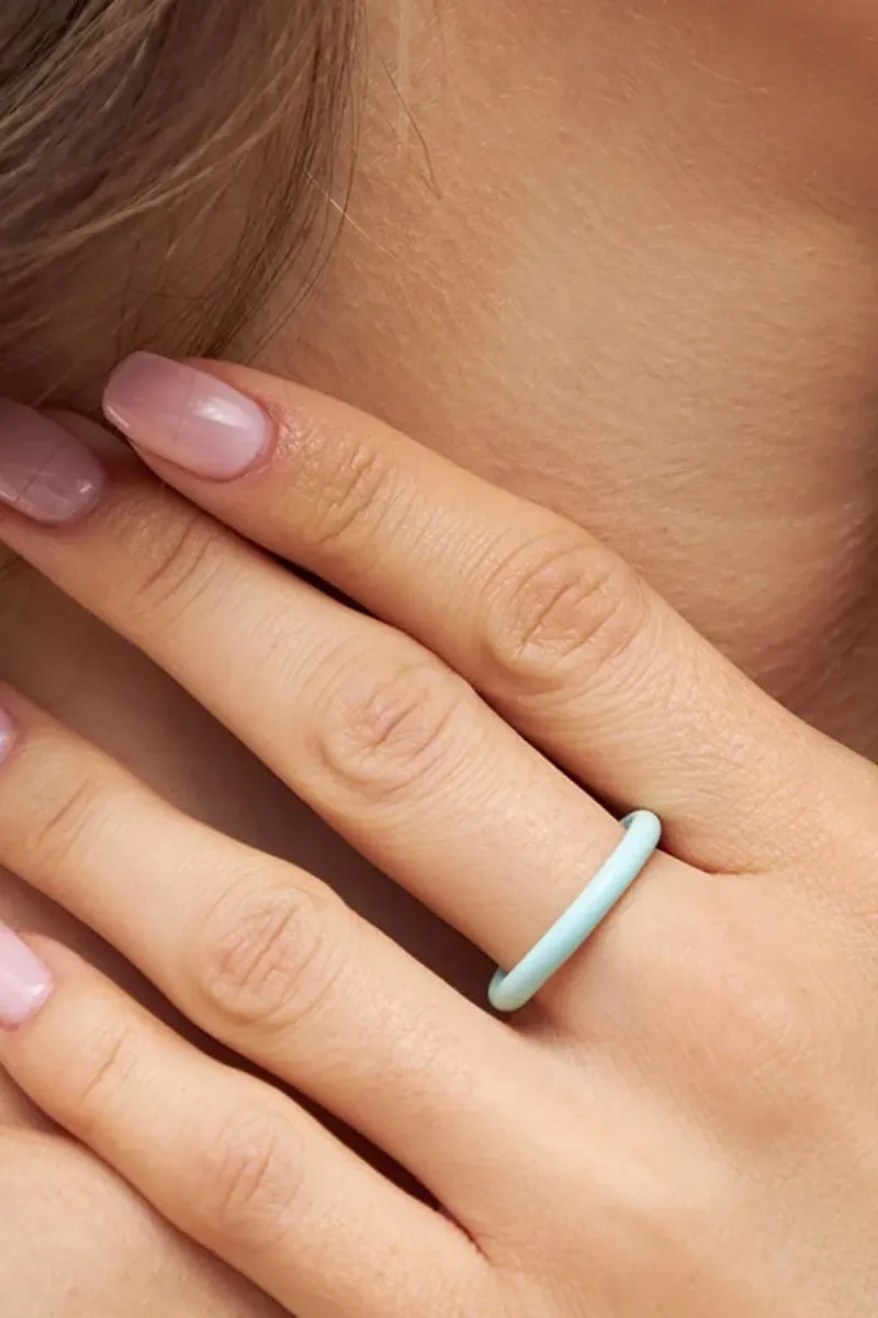 Bague 'Color' Mint | LULU COPENHAGEN