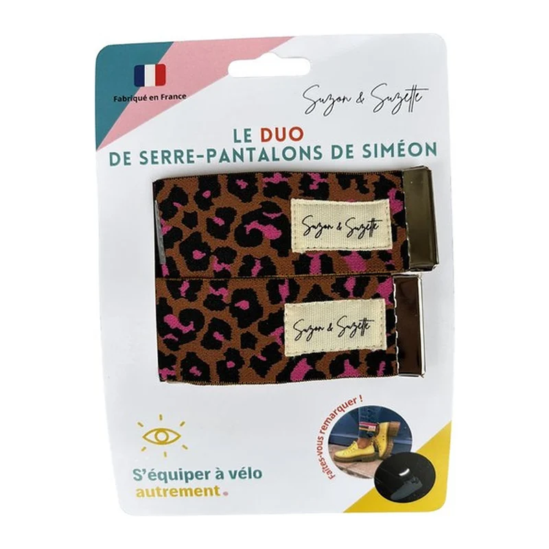 Serre-pantalons réfléchissants Suzon & Suzette - Siméon, lot de 2