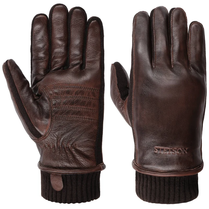 GANT STETSON Goves Sheepskin - marron