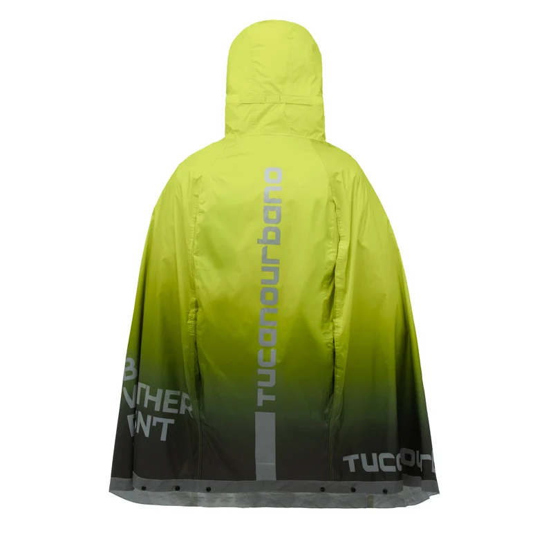Cape de pluie vélo haute visibilité - Tucano Urbano Garibaldina Zeta Color