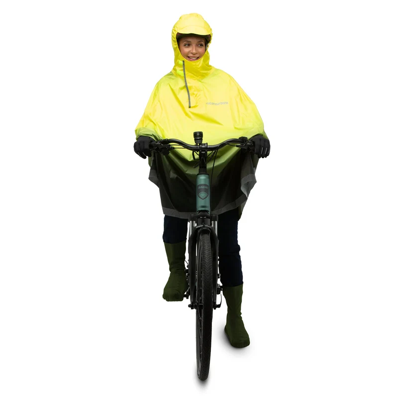 Cape de pluie vélo haute visibilité - Tucano Urbano Garibaldina Zeta Color