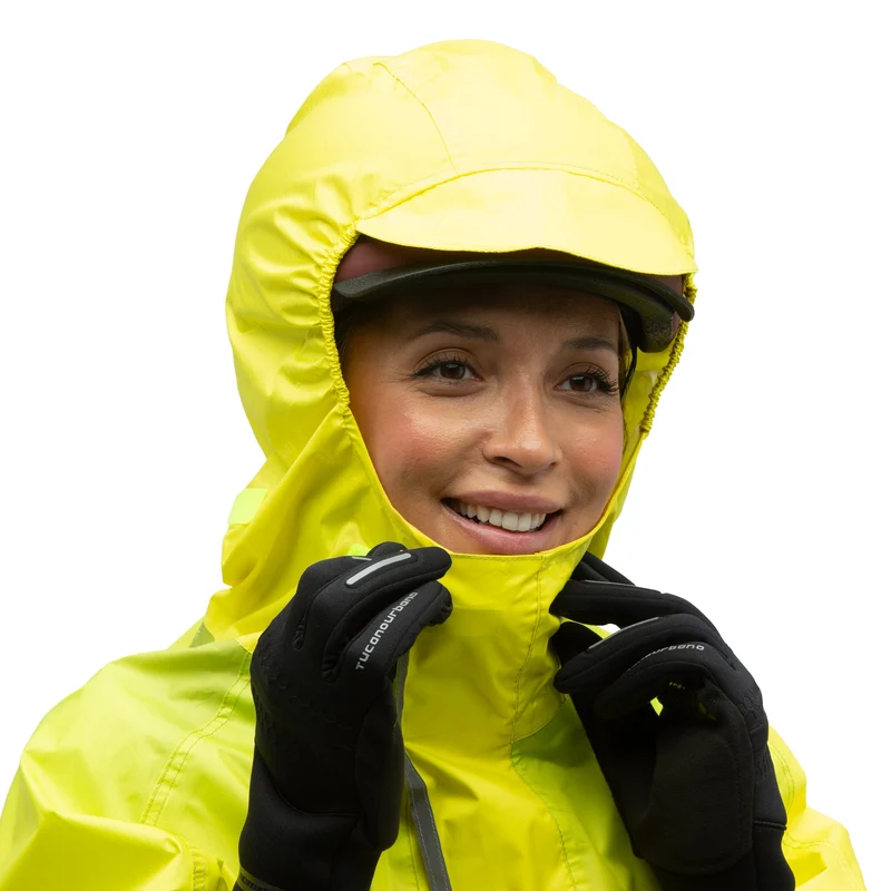 Cape de pluie vélo haute visibilité - Tucano Urbano Garibaldina Zeta Color