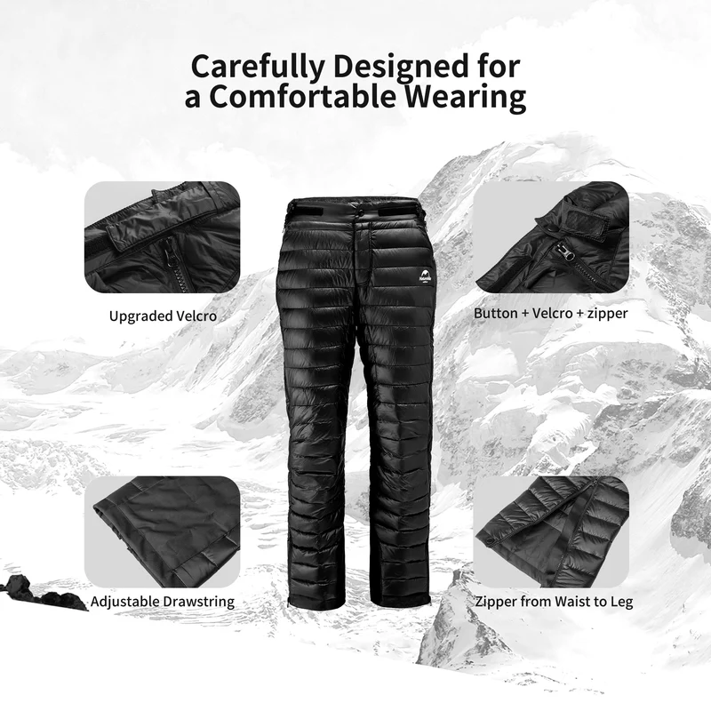 Yushang™ Dual Side Zip Duck Down Pants