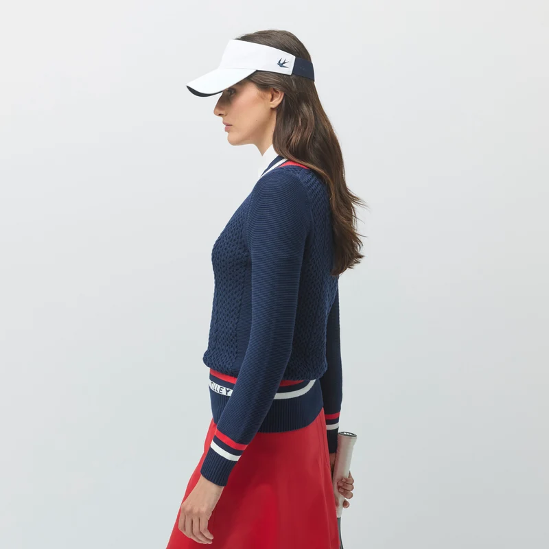 Preppy Deep V Sweater