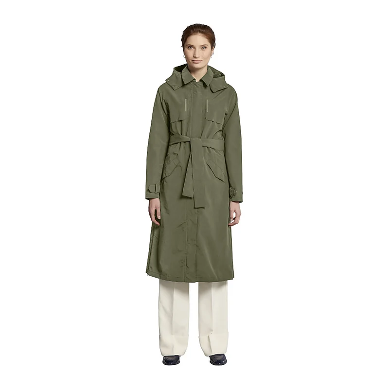 Trench-coat de pluie vélo Basil Mosse femme