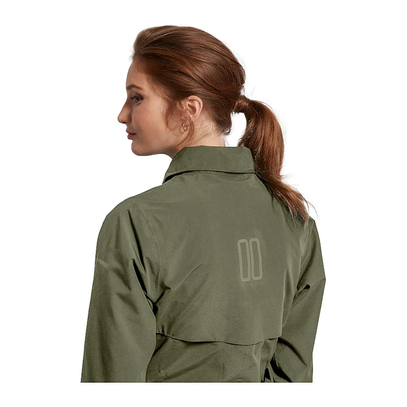 Trench-coat de pluie vélo Basil Mosse femme